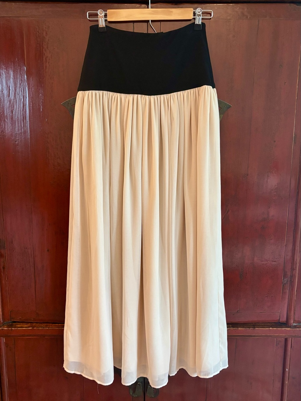 Elodie the Label  Zinnia Skirt - Black Ecru, S